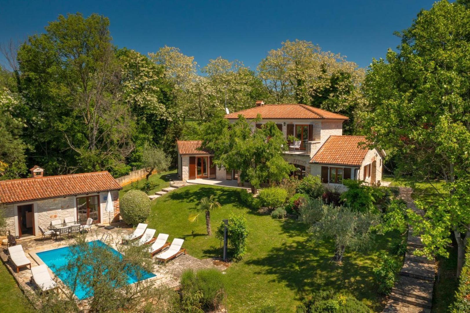 Rustic Villa Cehici With Pool In Sveti Lovrec Jehnici Exteriér fotografie